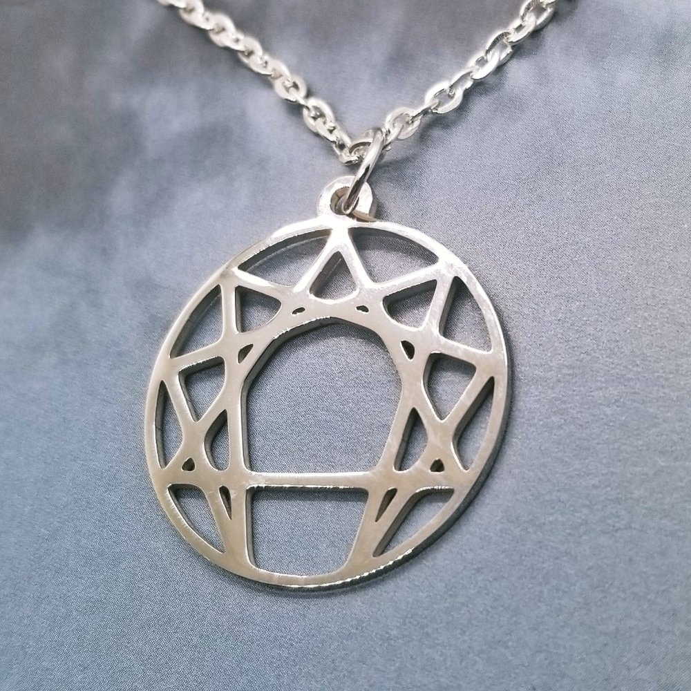 Enneagram Fourth Way Silver Necklace - Picture 2 of 3